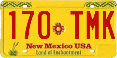 NM license plate 170TMK