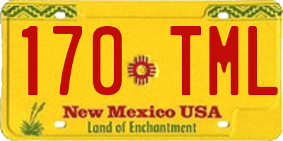 NM license plate 170TML