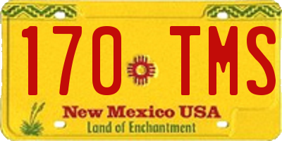 NM license plate 170TMS