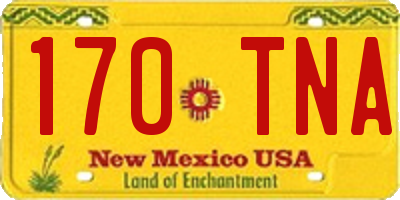 NM license plate 170TNA
