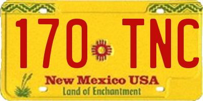 NM license plate 170TNC