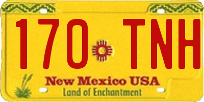 NM license plate 170TNH