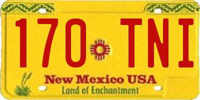 NM license plate 170TNI