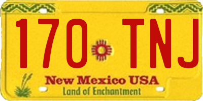 NM license plate 170TNJ