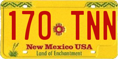 NM license plate 170TNN