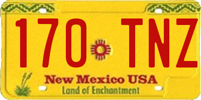 NM license plate 170TNZ