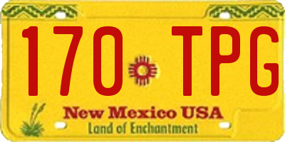 NM license plate 170TPG