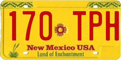 NM license plate 170TPH