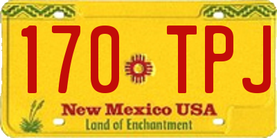 NM license plate 170TPJ