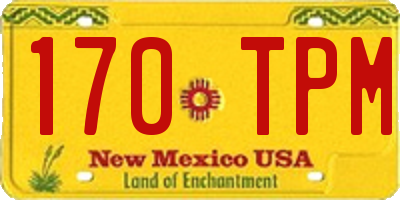 NM license plate 170TPM