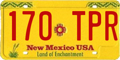 NM license plate 170TPR
