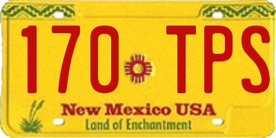 NM license plate 170TPS