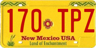 NM license plate 170TPZ