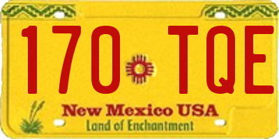 NM license plate 170TQE