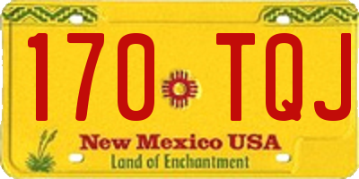NM license plate 170TQJ