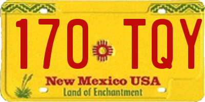 NM license plate 170TQY