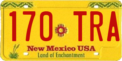 NM license plate 170TRA