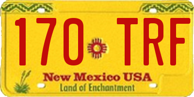 NM license plate 170TRF