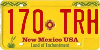 NM license plate 170TRH
