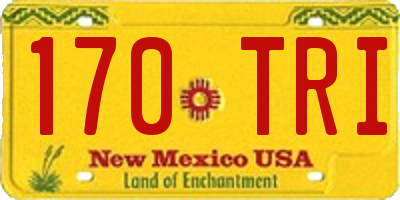 NM license plate 170TRI