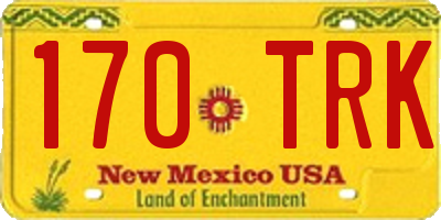 NM license plate 170TRK