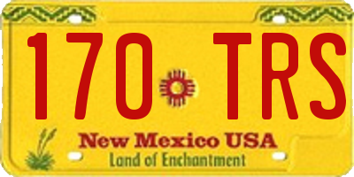 NM license plate 170TRS