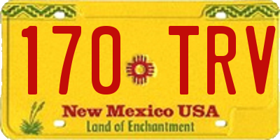NM license plate 170TRV
