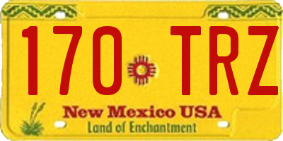 NM license plate 170TRZ