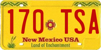 NM license plate 170TSA