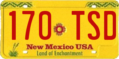 NM license plate 170TSD