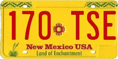 NM license plate 170TSE