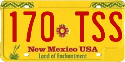 NM license plate 170TSS