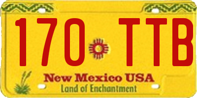NM license plate 170TTB