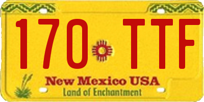 NM license plate 170TTF