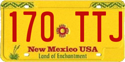 NM license plate 170TTJ