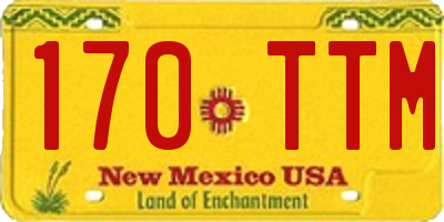 NM license plate 170TTM
