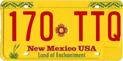NM license plate 170TTQ