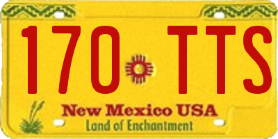 NM license plate 170TTS
