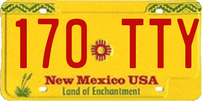 NM license plate 170TTY