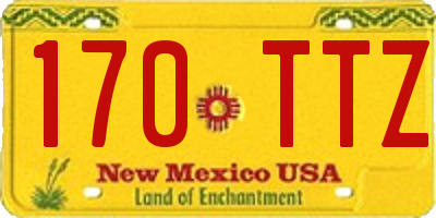 NM license plate 170TTZ