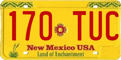 NM license plate 170TUC