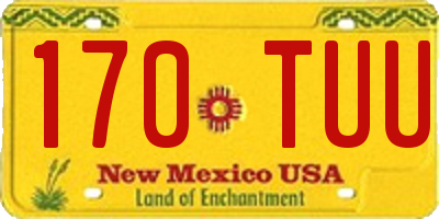 NM license plate 170TUU