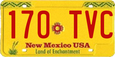NM license plate 170TVC