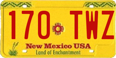 NM license plate 170TWZ