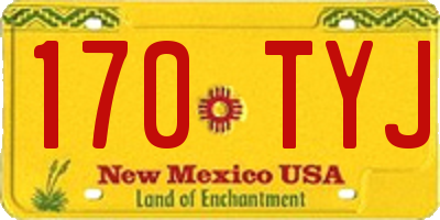 NM license plate 170TYJ