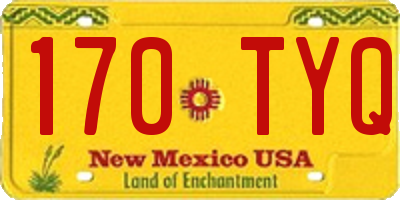 NM license plate 170TYQ