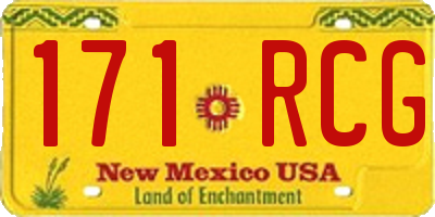NM license plate 171RCG