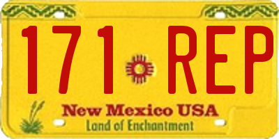 NM license plate 171REP