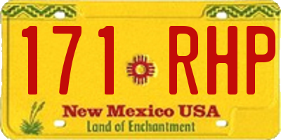 NM license plate 171RHP