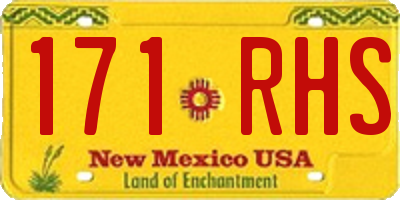 NM license plate 171RHS